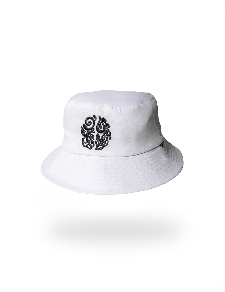 White Harmonia Bucket Hat