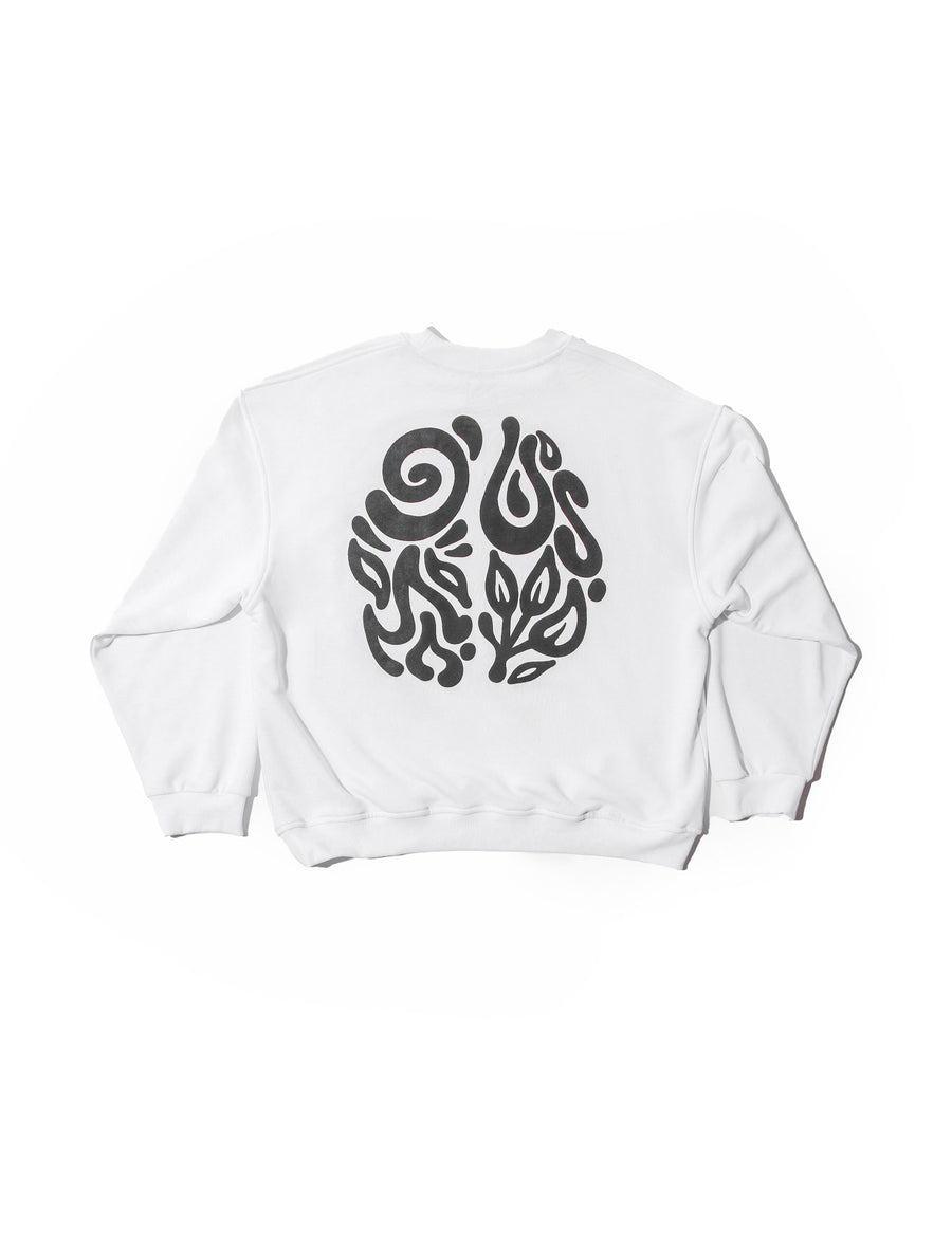 White Primas sweat-shirt unisex