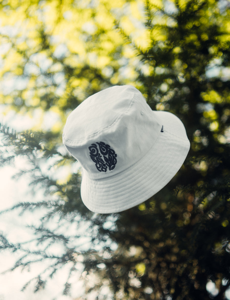 White Harmonia Bucket Hat